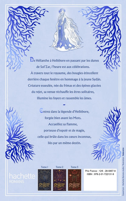 Back cover of La passeuse de mots : prequel : la légende d'Hellébore