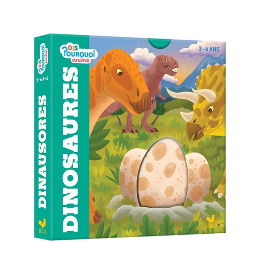 Front cover of Dis pourquoi ? animé : Les dinosaures