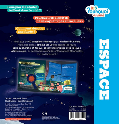 Back cover of Dis pourquoi ? animé : L'espace