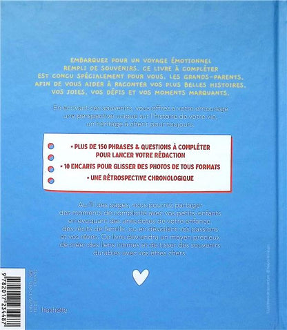 Back cover of Mamie, Papi, raconte-moi notre histoire