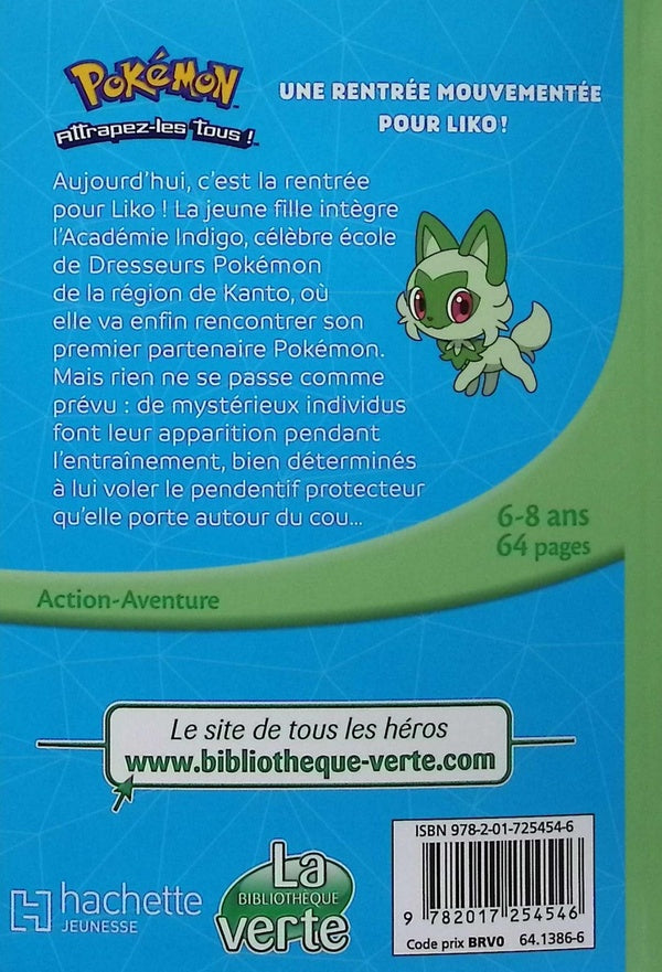 Back cover of Pokémon - Les Horizons Tome 1 : Une rentrée mouvementée pour Liko !