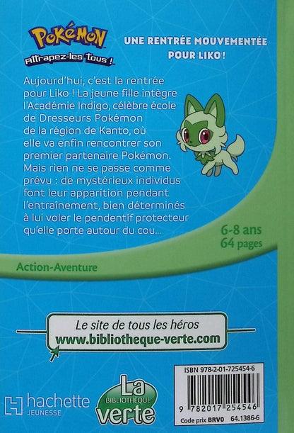 Back cover of Pokémon - Les Horizons Tome 1 : Une rentrée mouvementée pour Liko !