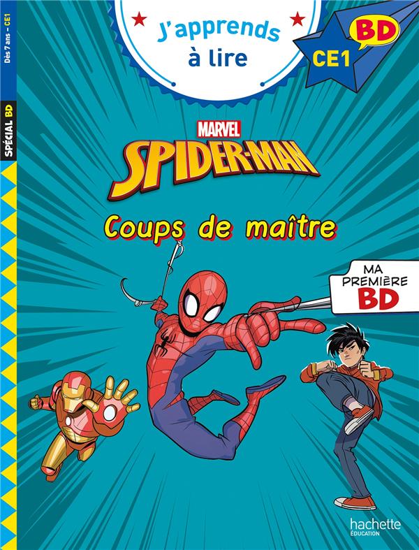 Front cover of J'apprends à lire : CE1 ; Spiderman : Coups de maître