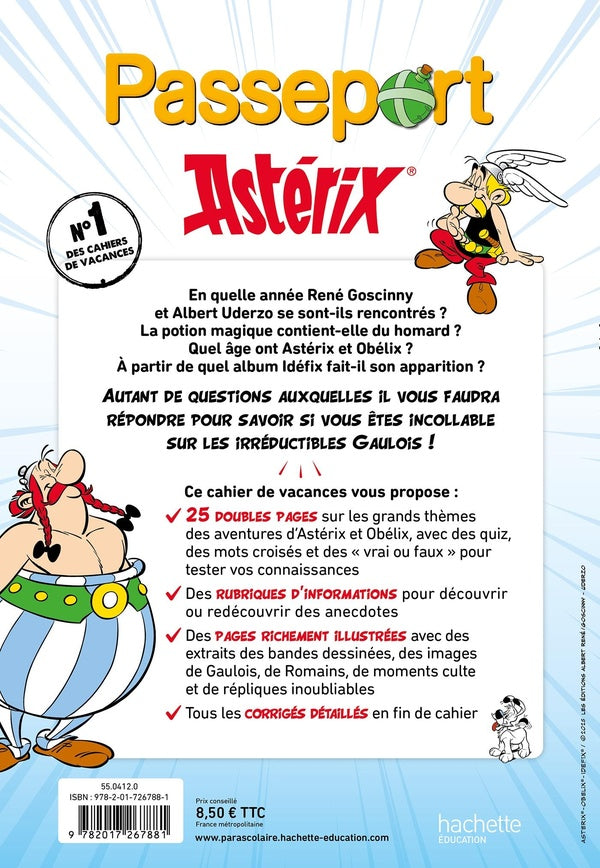 Back cover of Passeport : Astérix