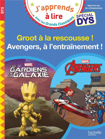 Front cover of Marvel ; Avengers : Groot à la rescousse / Avengers, à l'entraînement !  ; Spécial dys