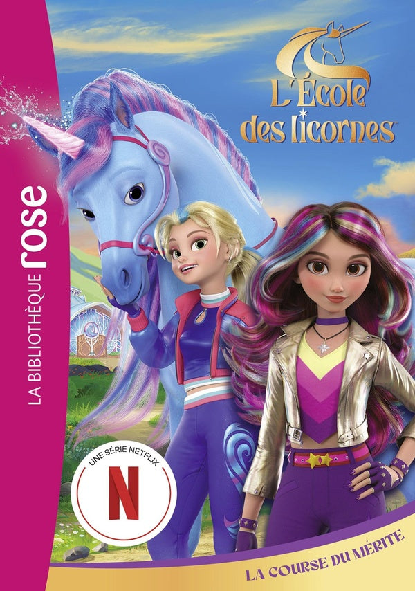 Front cover of L'école des licornes (La série TV) Tome 2 : La course du mérite