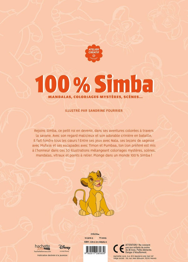 Back cover of Atelier créatif : 100 % Simba