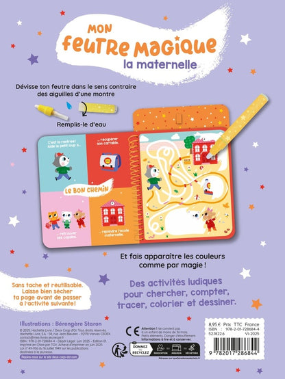 Back cover of Mon feutre magique : La maternelle