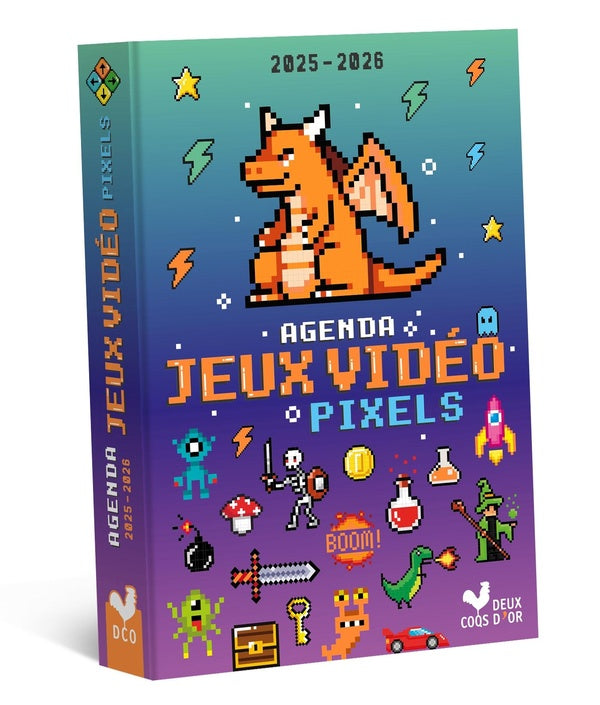 Front cover of Agenda  jeux vidéo pixels (édition 2025/2026)
