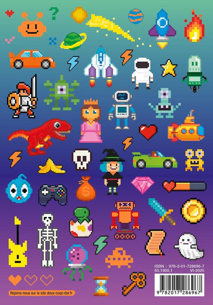 Back cover of Agenda  jeux vidéo pixels (édition 2025/2026)