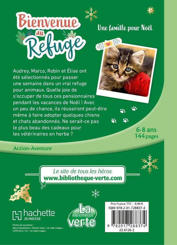 Back cover of Bienvenue au refuge : Une famille pour Noël