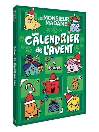 Front cover of Les Monsieur Madame : Calendrier de l'Avent : 24 histoires (édition 2025)