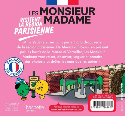 Back cover of Balade en France : Les Monsieur Madame visitent la région parisienne