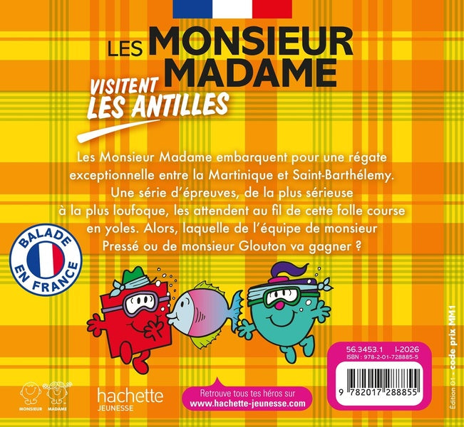 Back cover of Les Monsieur Madame visitent les Antilles