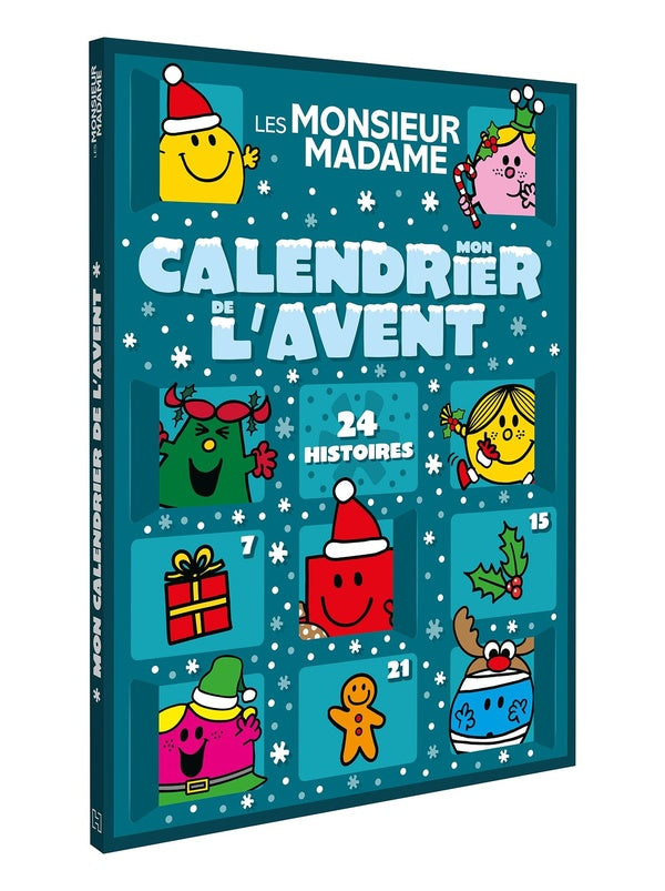 Front cover of Les Monsieur Madame : Mon calendrier de l'Avent : 24 histoires (édition 2026)