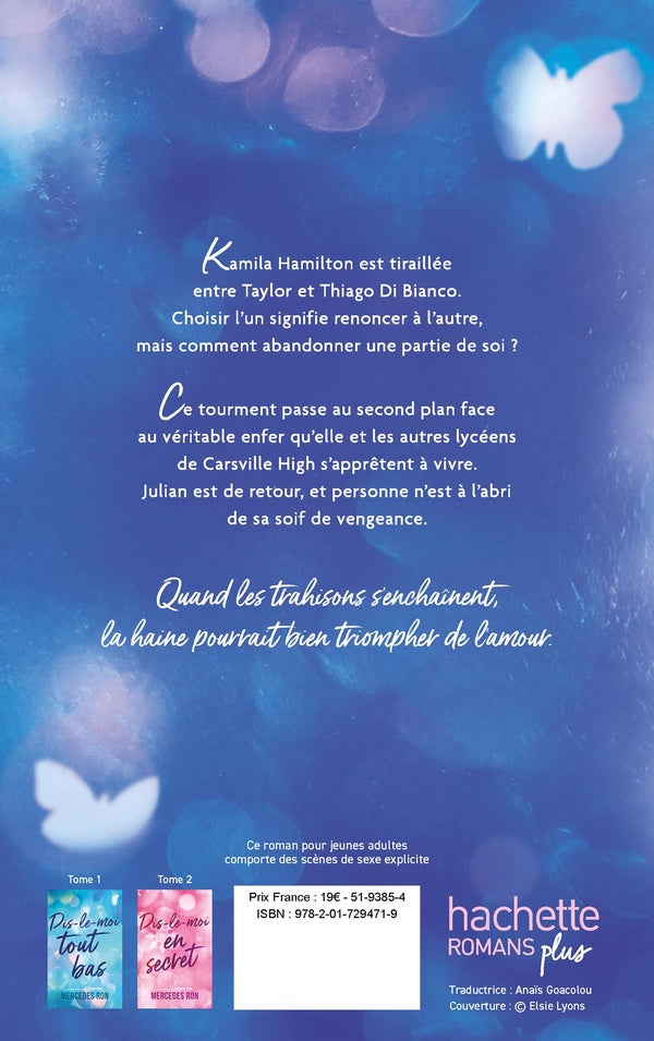 Back cover of Dis-le-moi Tome 3 : Avec amour                     (Réservé à un public averti)