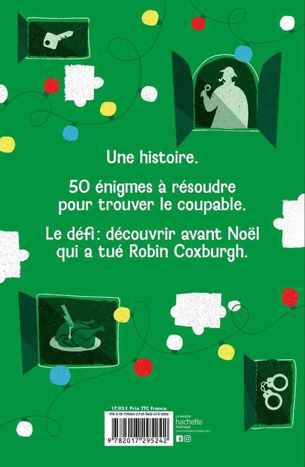 Back cover of Nouveaux meurtres de l'Avent : 2 énigmes par jour pour résoudre le mystère avant Noël