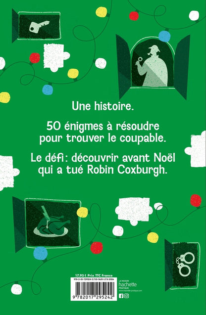 Back cover of Nouveaux meurtres de l'Avent : 2 énigmes par jour pour résoudre le mystère avant Noël