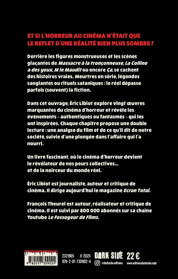 Back cover of Écran noir : Les histoires vraies derrière les films d'horreur