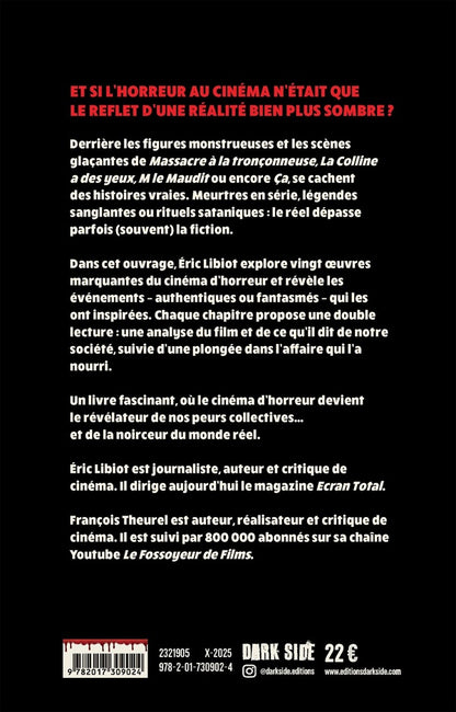 Back cover of Écran noir : Les histoires vraies derrière les films d'horreur