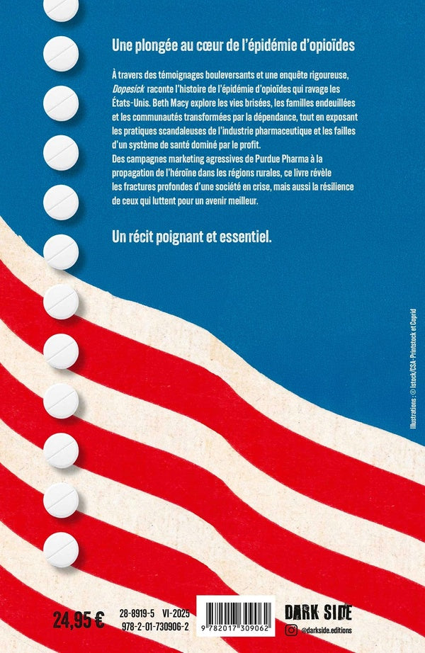 Back cover of Dopesick : Oxycontin et big pharma : anatomie d'un scandale