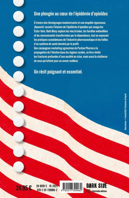 Back cover of Dopesick : Oxycontin et big pharma : anatomie d'un scandale