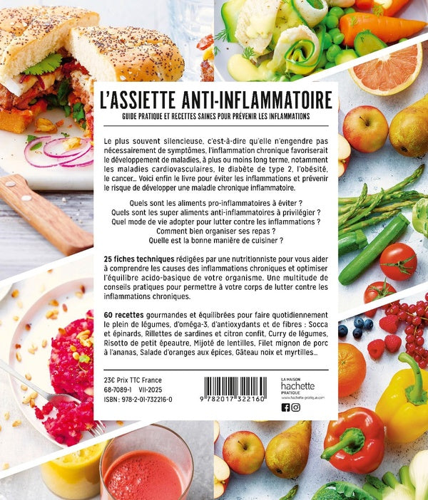 Back cover of L'assiette anti-inflammatoire : Guide pratique et recettes saines pour prévenir les inflammations