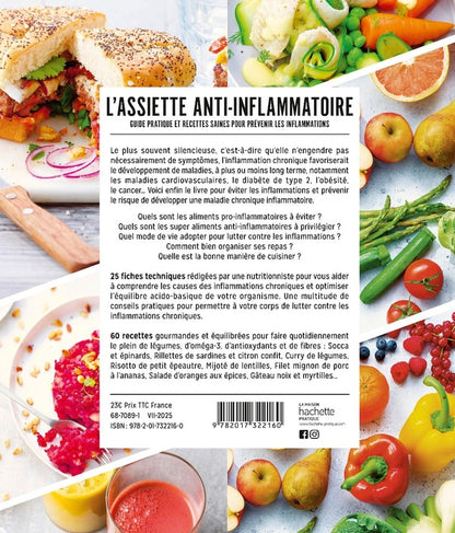 Back cover of L'assiette anti-inflammatoire : Guide pratique et recettes saines pour prévenir les inflammations