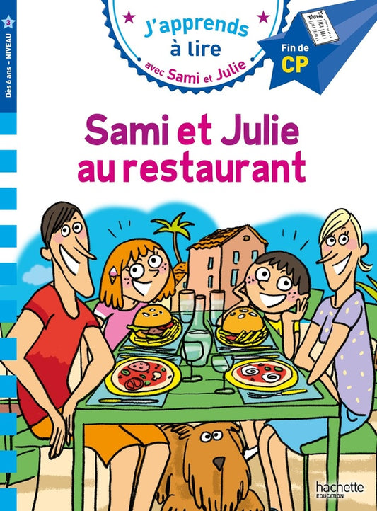 Front cover of J'apprends à lire avec Sami et Julie : CP niveau 3 ; Sami et Julie au restaurant