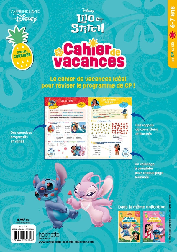 Back cover of Lilo et Stitch ; Cahier de vacances ; Du CP au CE1