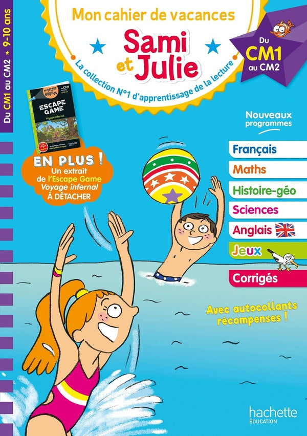 Front cover of Sami et Julie : Mon cahier de vacances ; Du CM1 au CM2