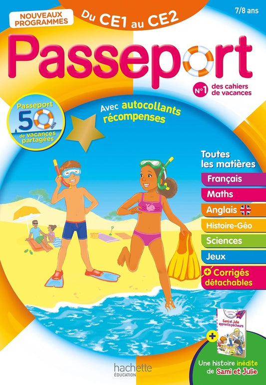 Front cover of Passeport : Cahier de vacances ; Du CE1 au CE2