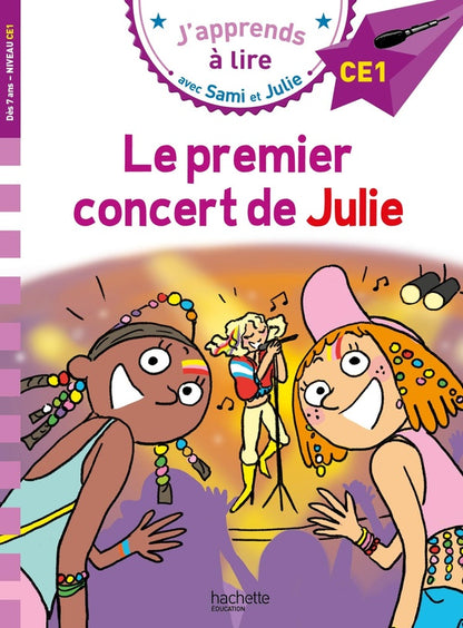 Front cover of J'apprends à lire avec Sami et Julie : CE1 ; Le premier concert de Julie