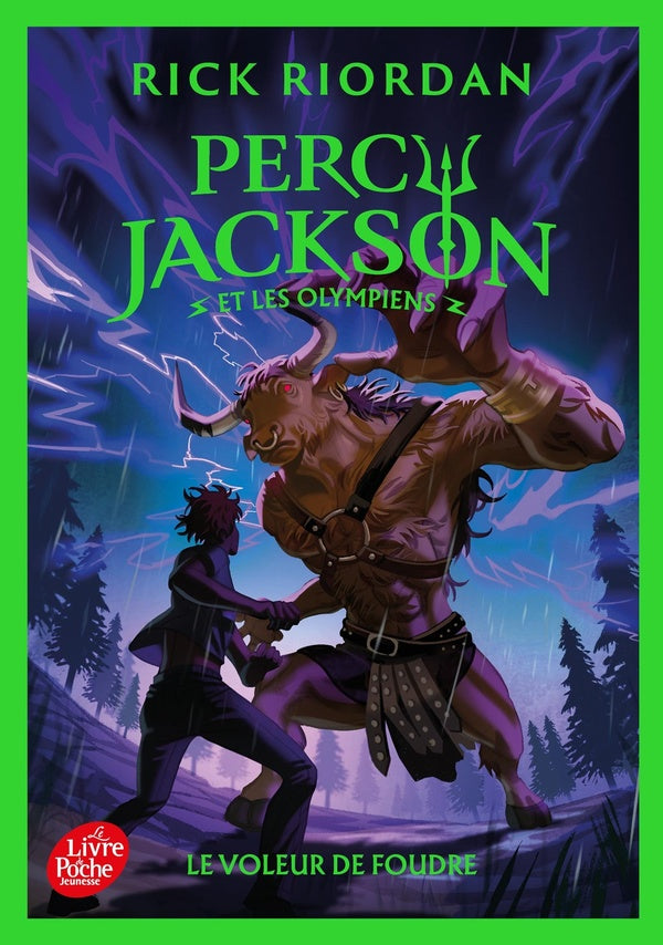 Front cover of Percy Jackson Tome 1 : Le Voleur de foudre