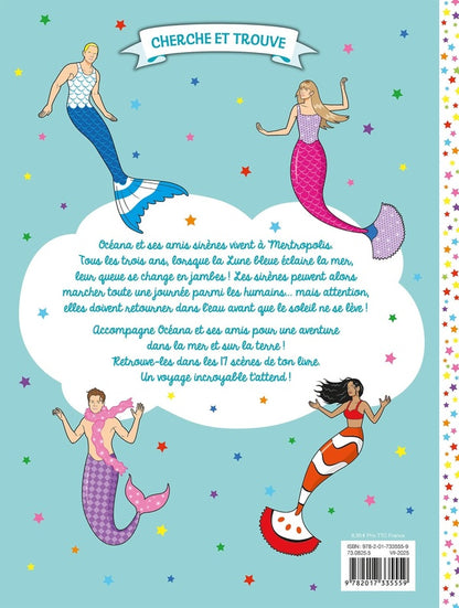 Back cover of Cherche et trouve : Où sont cachées les sirènes ?