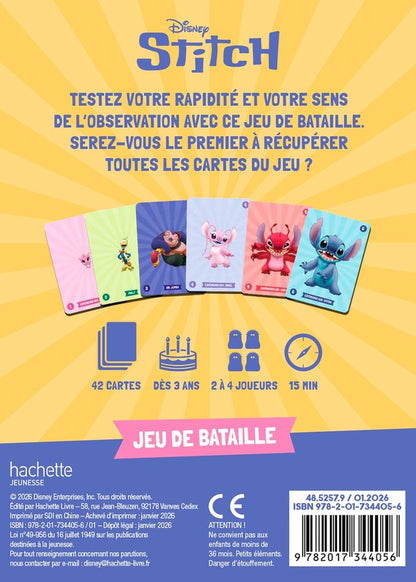 Back cover of Stitch : C'est moi le plus fort ! Jeu de bataille