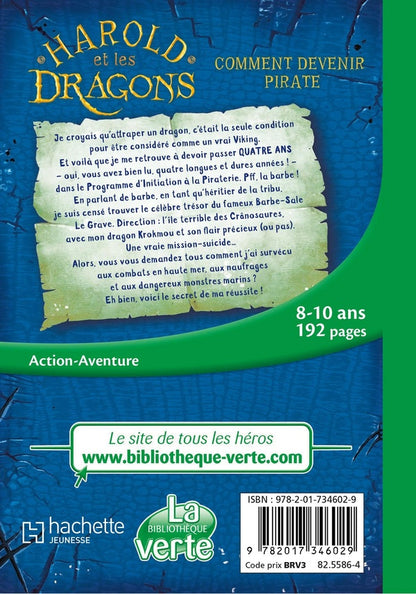 Back cover of Harold et les dragons Tome 2 : Comment devenir pirate