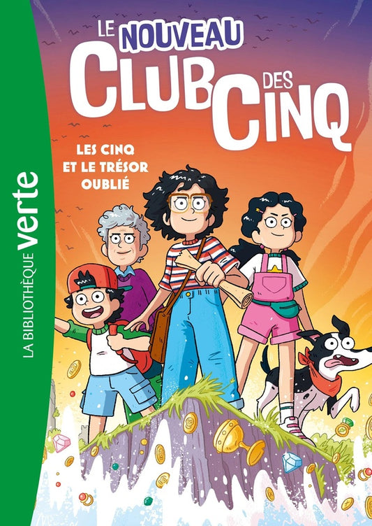 Front cover of Le Nouveau Club des Cinq Tome 1 : Les Cinq et le trésor oublié