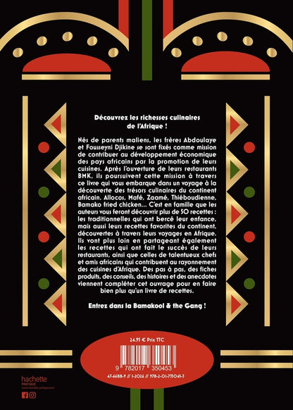 Back cover of BMK : Cuisine d'Afrique de Paris à Bamako