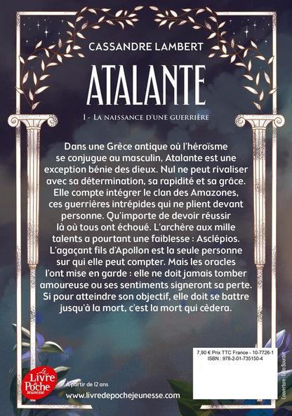 Back cover of Atalante Tome 1 : La naissance d'une guerrière