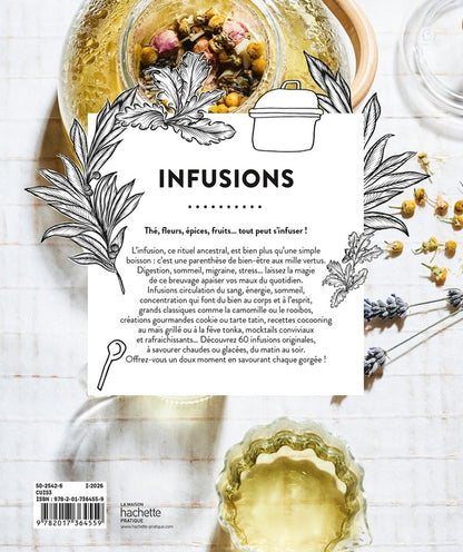 Back cover of Infusions : 30 recettes qui réchauffent et qui font du bien