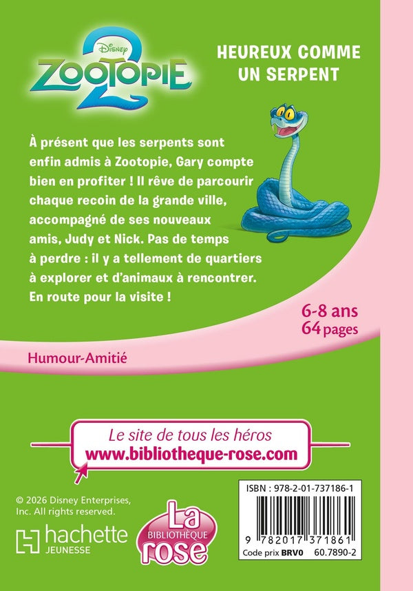 Back cover of Zootopie 2 Tome 1 : Heureux comme un serpent