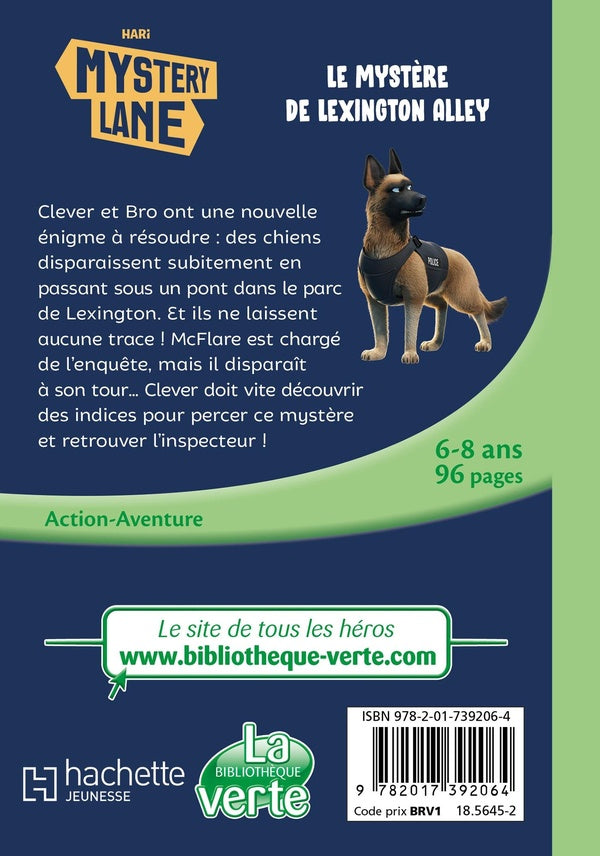 Back cover of Mystery Lane Tome 16 : Le mystère de Lexington Alley