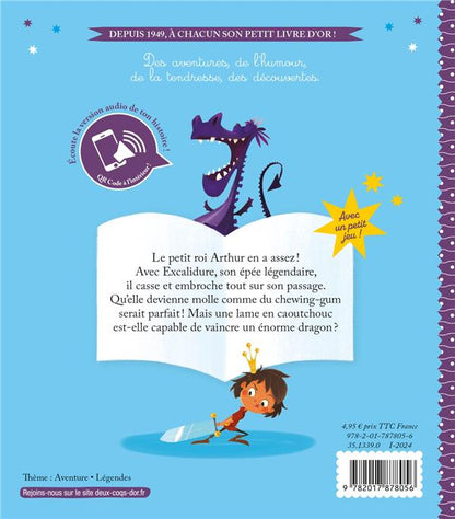 Back cover of L'épée du petit roi Arthur