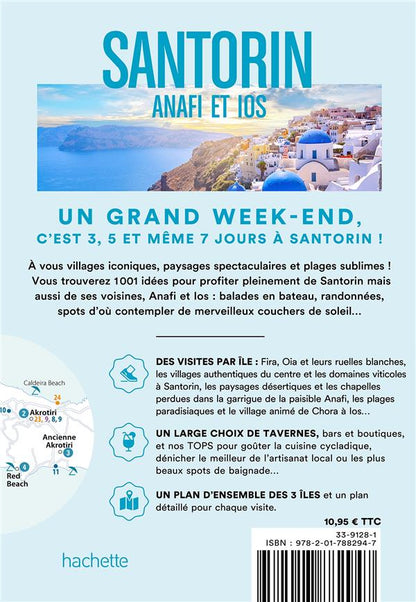Back cover of Un grand week-end : Santorin, Anafi, Ios