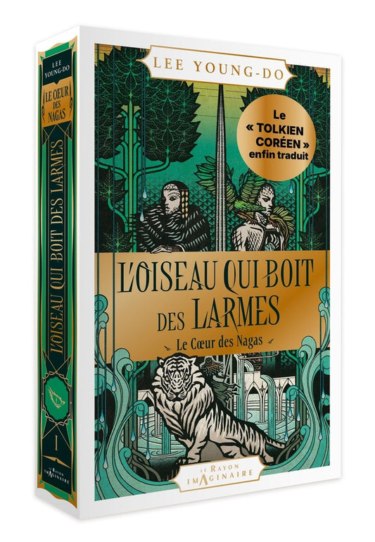 Front cover of L'oiseau qui boit des larmes Tome 1 : Le coeur des Nagas