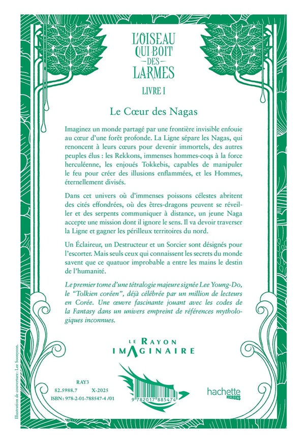 Back cover of L'oiseau qui boit des larmes Tome 1 : Le coeur des Nagas