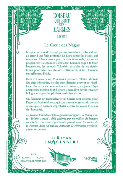 Back cover of L'oiseau qui boit des larmes Tome 1 : Le coeur des Nagas