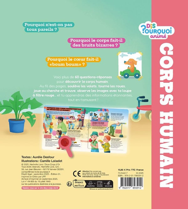 Back cover of Dis pourquoi ? animé : Corps humain