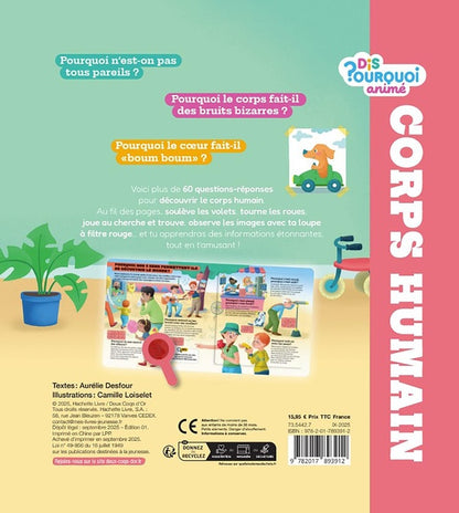 Back cover of Dis pourquoi ? animé : Corps humain